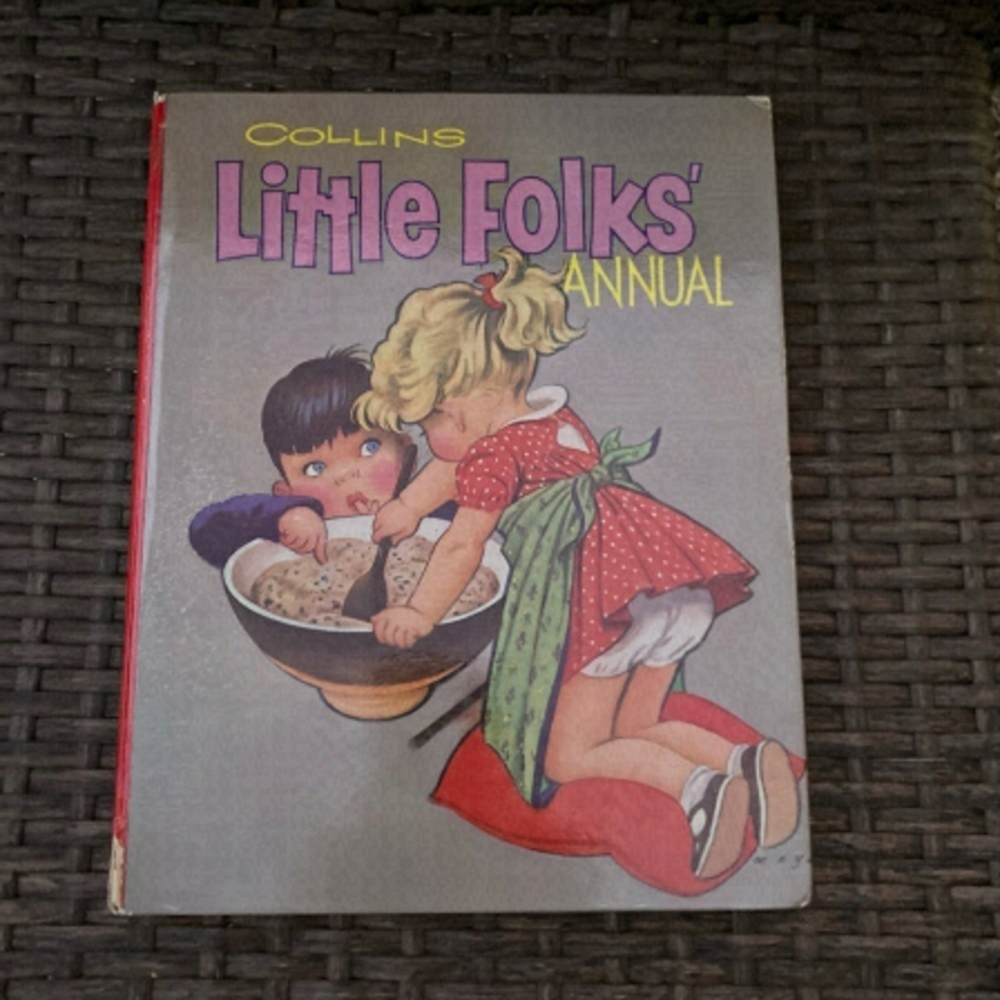 LITTLE Folks Annual Collins Book Hardcover Vintage Rare!